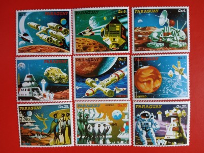 PARAGUAY, SPACE - SERIE COMPLETĂ MNH foto