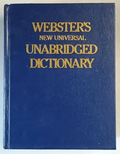 WEBSTER&#039;S , NEW UNIVERSAL UNABRIDGED DICTIONARY , 1972