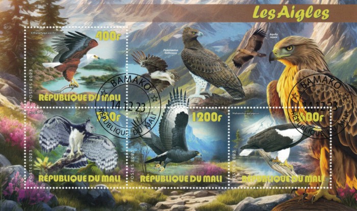 MALI 2023 - Pasari de prada / set complet-colite + bloc (4 img)