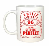Cana alba personalizata, Editie Limitata 96 ani, INOVATIX&reg;. 330ml, Oem