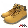 Bocanci de lucru pentru protectie cu bombeu metalic, marimea 43, ArtMas, CAMEL