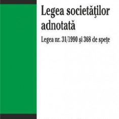 Legea Societatilor Adnotata Act. 9 Septembrie 2015