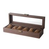 Cumpara ieftin Cutie pentru 6 ceasuri Tabacco Brown - Culoare Maro 6LMM, Watchbox