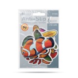 Cumpara ieftin Set 6 stickere antiderapante baie &ndash; motive marine colorate &ndash; 10 cm &ndash; 6 modele diferite Best CarHome
