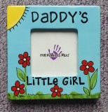 Rama de fotografie Daddy&#039;s Little Girl, noua, in cutie, 17X17 cm