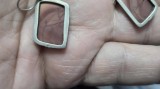 Cercei vintage argint cu pietre jasp imperial