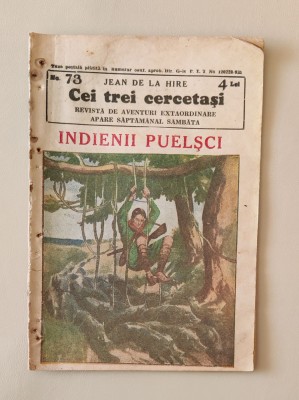 Jean de la Hire - Cei trei cercetași - Nr. 73 Indienii puelșci foto