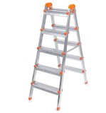 Cumpara ieftin Scara dubla din otel 5+5 trepte, 110cm inaltime, 120kg, 6.5kg , Perilla 12505