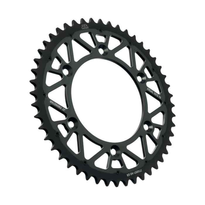 MBS Pinion spate Aluminiu + fier KTM, Twinstar, 520 Z48, gri/negru, Cod Produs: JTX89748GR