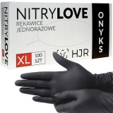 Manusi Nitril Negre XL, Fara Pudra, 100 Bucati - Protectie si Igiena Optima