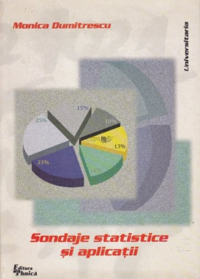 Sondaje statistice si aplicatii Monica Dumitrescu foto