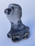 Sculptura animaliera din sticla de forma unui catel