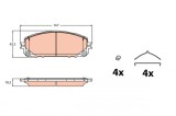 TRW GDB2142 set placute frana,frana disc