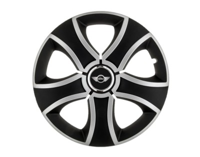 Set 4 capace roti Bis Gri-Negru R15 pentru gama auto Mini Cooper foto