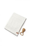 Paturica cu ursulet pentru nou nascut, 100% bumbac organic, teddybear, babycosy, ecru