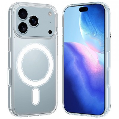 Husa MagSafe pentru Apple iPhone 17 Pro Max, Techsuit, Pro, Transparenta foto