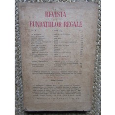 Revista Fundatiilor Regale Anul X MAI 1943 Nr. 5
