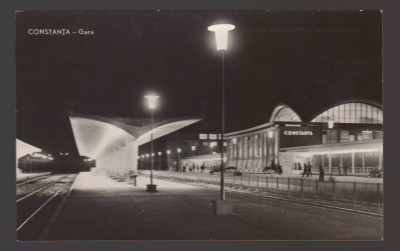 CPIB 24331 CARTE POSTALA - CONSTANTA - GARA NOAPTEA, RPR, NECIRCULATA foto