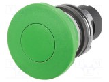 Comutator EAO 22mm acţionat prin apăsare verde fără Poz.i stab: 1