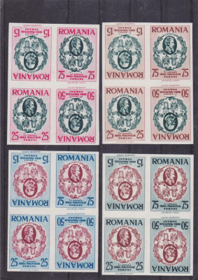 CENTENARUL UNIRII PRINCIPATELOR ROMANE MOLDOVA SI MUNTENIA,TETE-BECHE,MNH,1959 foto