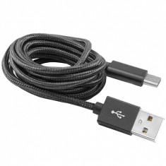 Cablu Date si Incarcare USB la USB Type-C SBOX, 1.5 m, Negru CAB0147