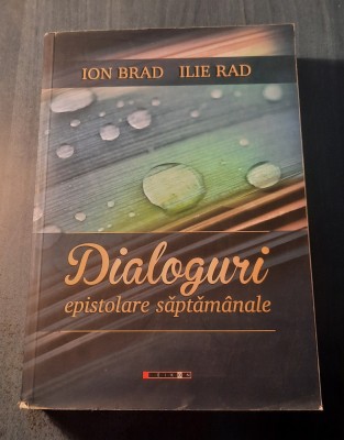 Dialoguri epistolare saptamanale Ion Brad Ilie Rad foto