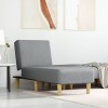 VidaXL Șezlong, gri deschis, material textil