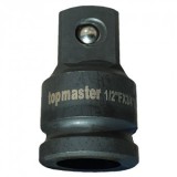 Adaptor de impact Topmaster 337700, Cr-Mo, 1/2&quot; Х 3/4&quot;, 58 mm