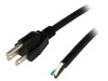 Cablu Alimentare 3x16AWG NEMA 5-15 PVC 5m Negru 13A