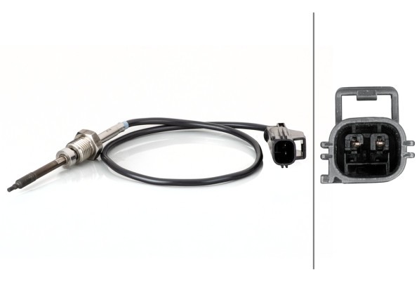 HELLA 6PT 014 494-451 Senzor, temperatura gaze evacuare