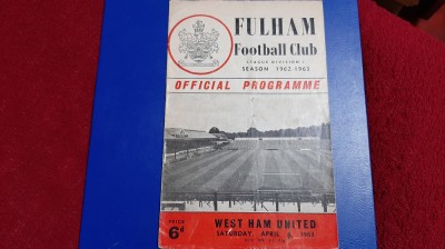 program FC Fulham - Weat Ham United foto