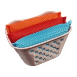 Cumpara ieftin Set 3 bureti de vase cu suport din plastic, multicolor