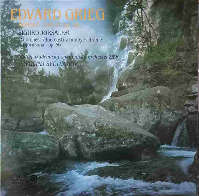 Disc vinil, LP. NORSKE TANCE, OP.35-EDVARD GRIEG
