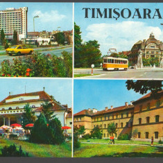 CPI B 12017 CARTE POSTALA - TIMISOARA. MOZAIC, TRAMVAI