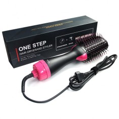 Perie Electrica Uscator cu Aer Cald pt. Volum Par One Step 1000W foto