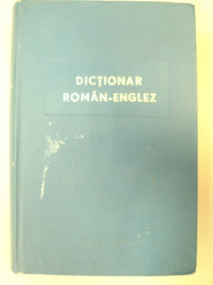 DICTIONAR ROMAN-ENGLEZ-LEON LEVITCHI BUCURESTI 1965 foto