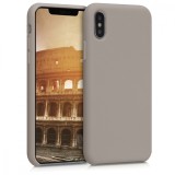 Husa pentru Apple iPhone X / iPhone XS, Silicon, Gri, 46313.43