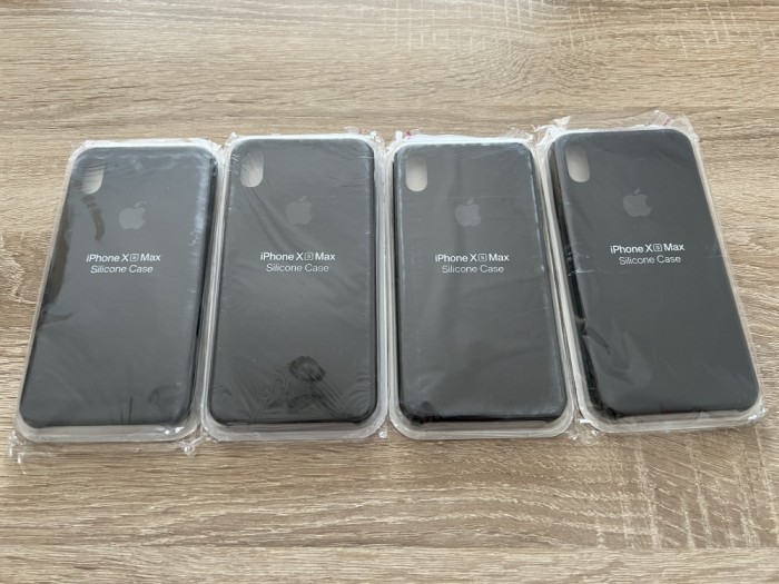 Husa OEM Silicon/Catifea pentru iPhone XS Max, NOUA!