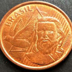 Moneda 5 CENTAVOS - BRAZILIA, anul 2014 * cod 5097 = UNC