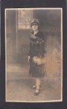 Foto tip Carte Postala Romania - tanara eleganta - atelier Foto Sic Bucuresti, Circulata, Fotografie