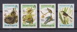 British Virgin Islands 1985 - Păsări, Audubon, serie neuzata