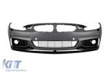 Bara frontala M Performance Design Design potrivita pentru BMW Seria 4 F32 Coupe, F33 Cabriolet, F36 Gran Coupe 2013-2020 cu PDC, cu duze de spalare,