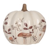 Cumpara ieftin Dovleac decorativ ceramica maro bej &Oslash; 14x13 cm