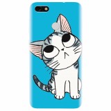 Husa silicon pentru Huawei Y6 Pro 2017, Cat Lovely Cartoon