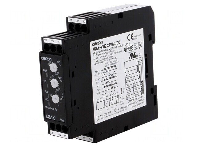Releu Monitorizare Tensiune 24V SPDT