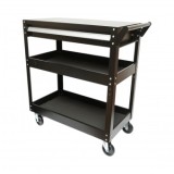 Carucior scule atelier metalic pe roti cu 3 rafturi si 1 sertar 775x410x895mm Breckner Germany