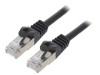 Cablu Patch F/UTP Cat6 2m RJ45 Negru, Gembird