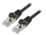 Cablu Patch F/UTP Cat6 2m RJ45 Negru, Gembird