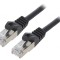 Cablu Patch F/UTP Cat6 2m RJ45 Negru