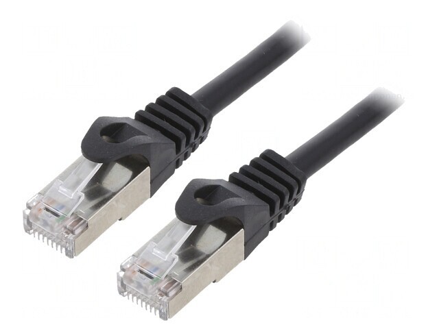 Cablu Patch F/UTP Cat6 2m RJ45 Negru